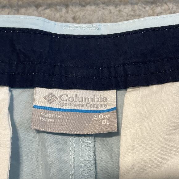 Columbia Washed Out Shorts Men's Size 30 Inseam 10” Baby Blue Chino Shorts New - Picture 12 of 15